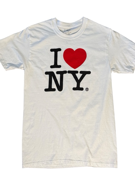 I Love Ny Tops - I LOVE NEW YORK Streetwear Short‎ Sleeve White T-Shirt Small Unisex